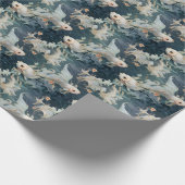 Betta Fish Blue White Geschenkpapier (Ecke)