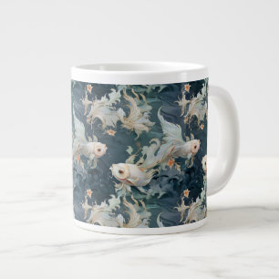 Betta Fish Blue White Jumbo-Tasse