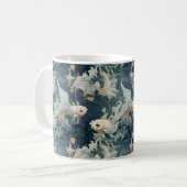 Betta Fish Blue White Kaffeetasse (Vorderseite Links)