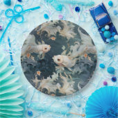 Betta Fish Blue White Pappteller (Party)