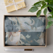 Betta Fish Blue White Seidenpapier (Geschenk)