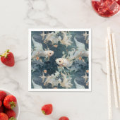 Betta Fish Blue White Serviette (Beispiel)