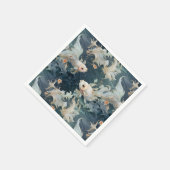 Betta Fish Blue White Serviette (Ecke)