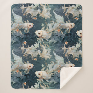 Betta Fish Blue White Sherpadecke