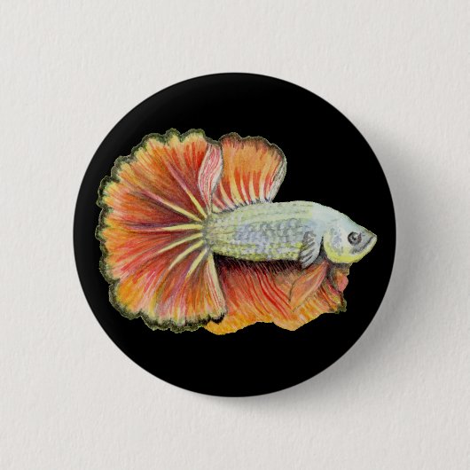 Betta Fish Button (Vorderseite)