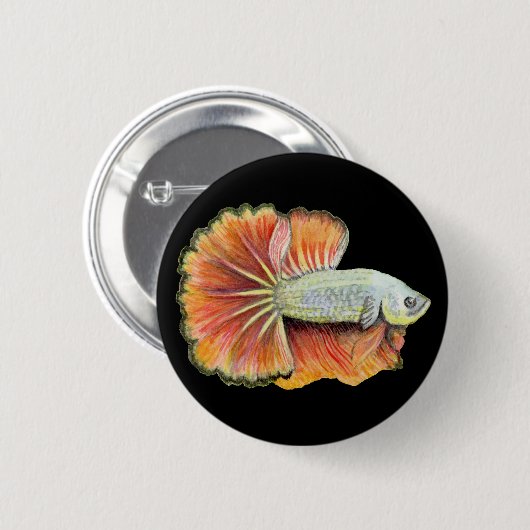 Betta Fish Button (Vorne & Hinten)