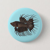 Betta Fish Button (Vorderseite)