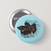 Betta Fish Button (Vorne & Hinten)