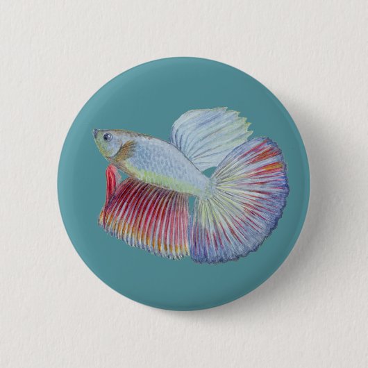 Betta Fish Button (Vorderseite)