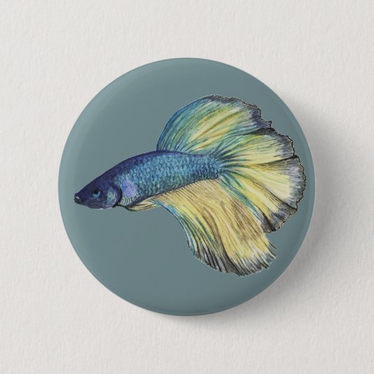 Betta Fish Button (Vorderseite)