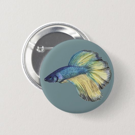 Betta Fish Button (Vorne & Hinten)