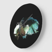Betta Fish Clock Große Wanduhr (Winkel)
