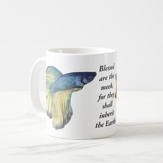 Betta Fish Coffee Tasse (Vorderseite Links)