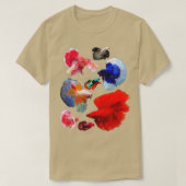 Betta Fish Color Collage T-Shirt (Design vorne)
