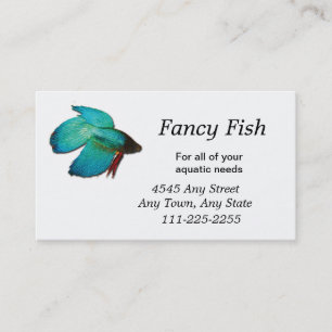 Betta Fish Fish or Aquarium Business Card Visitenkarte