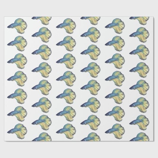 Betta Fish Geschenkpapier (Flach)