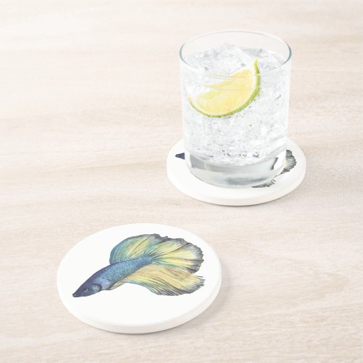 Betta Fish Getränkeuntersetzer (Seite)