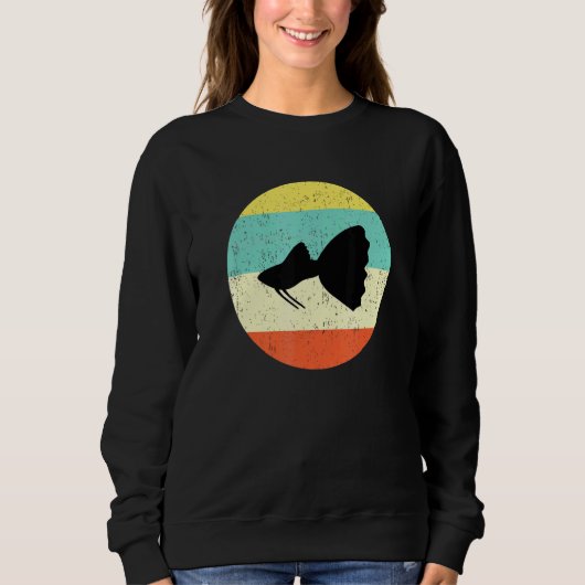 Betta Fish Gif Niedlich Betta Fisch Sweatshirt (Vorderseite)
