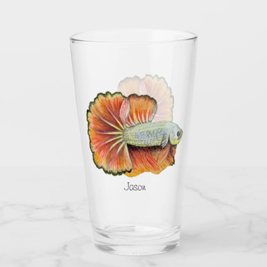 Betta Fish Glas (Vorderseite)