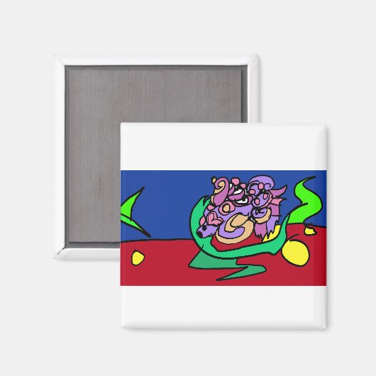 Betta fish joy magnet (Vorderseite/Rückseite)