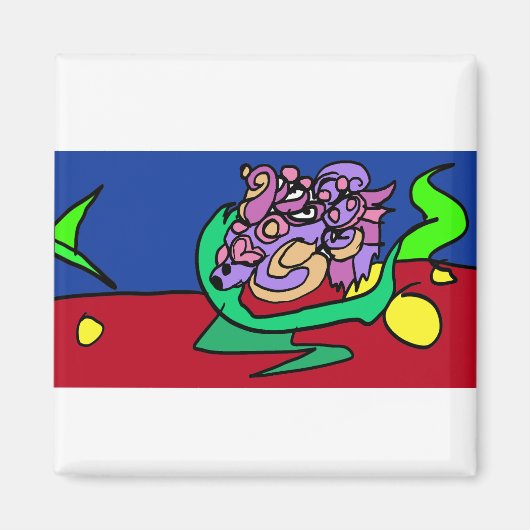 Betta fish joy magnet (Vorne)