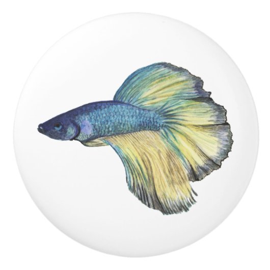 Betta Fish Keramik Knob Keramikknauf (Vorderseite)