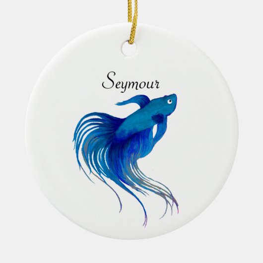 Betta Fish Keramik Ornament (Vorne)