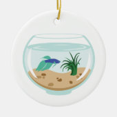 Betta Fish Keramik Ornament (Vorne)