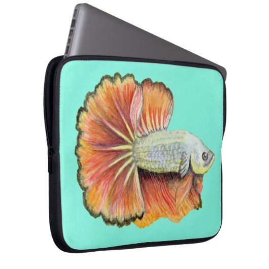Betta Fish Laptop Sleeve (Vorne Rechts)