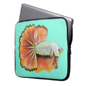 Betta Fish Laptop Sleeve (Vorderseite Links)