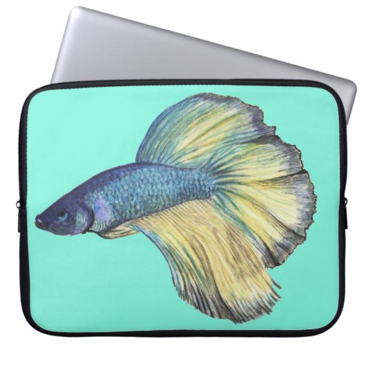 Betta Fish Laptopschutzhülle (Vorderseite)