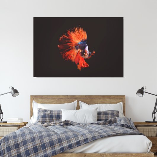 Betta Fish Leinwanddruck (Insitu (Schlafzimmer))