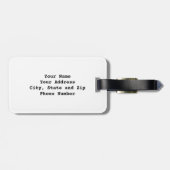 Betta Fish Luggage Tag Gepäckanhänger (Rückseite horizontal)