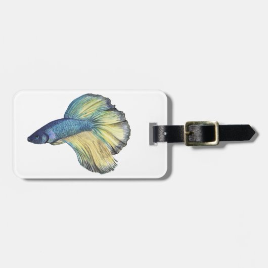 Betta Fish Luggage Tag Gepäckanhänger (Vorderseite horizontal)