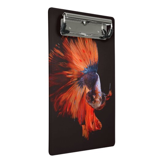 Betta Fish Mini Klemmbrett (Schrägansicht)
