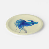 Betta Fish Pappteller (Schrägansicht)