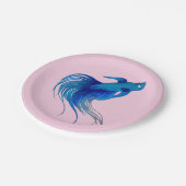 Betta Fish Pappteller (Schrägansicht)