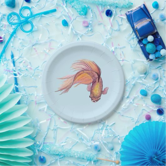 Betta Fish Pappteller (Party)