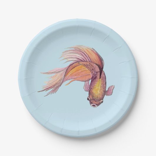 Betta Fish Pappteller (Vorderseite)