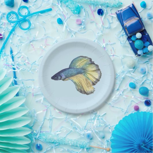 Betta Fish Pappteller (Party)
