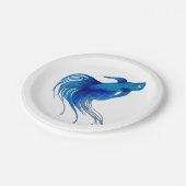 Betta Fish Pappteller (Schrägansicht)