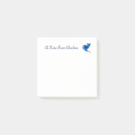 Betta Fish Post-it Klebezettel (Vorderseite)