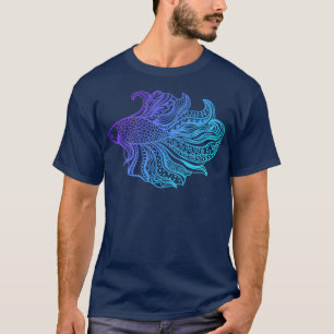 Betta Fish PurpleCyan T-Shirt
