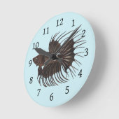 Betta Fish Round Clock Runde Wanduhr (Winkel)