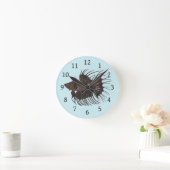 Betta Fish Round Clock Runde Wanduhr (Zuhause)