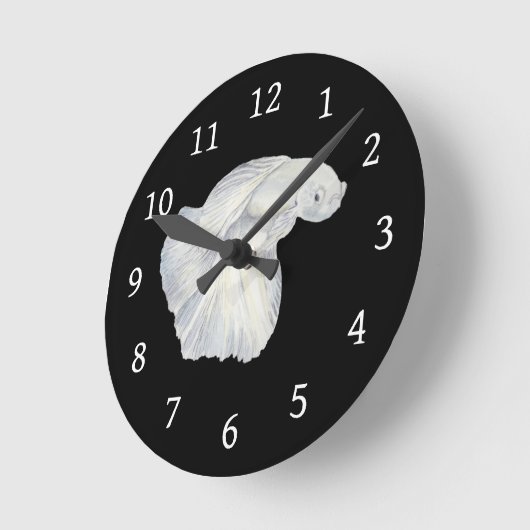 Betta Fish Round Clock Runde Wanduhr (Winkel)