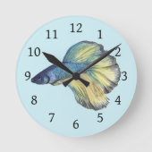 Betta Fish Runde Wanduhr (Vorderseite)