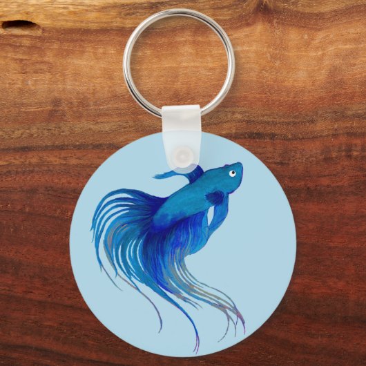 Betta Fish Schlüsselanhänger (Rückseite)