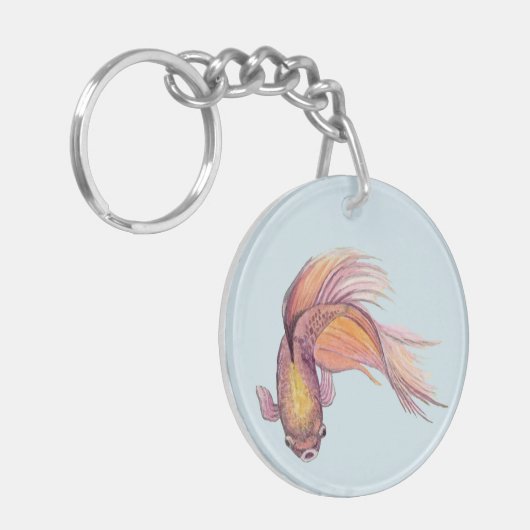 Betta Fish Schlüsselanhänger (Vorderseite links)