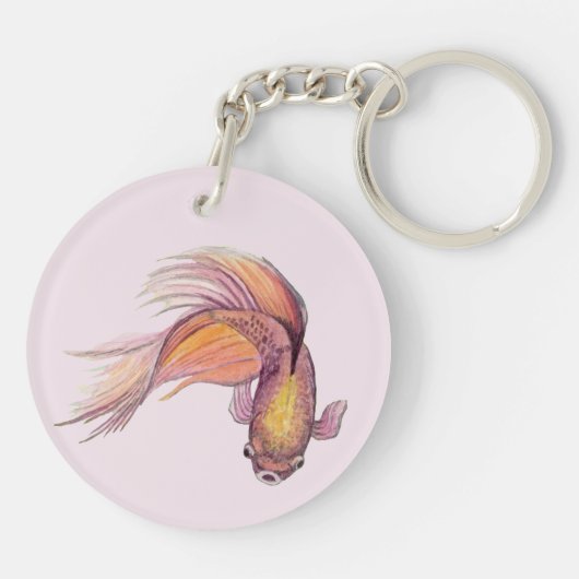 Betta Fish Schlüsselanhänger (Rückseite)